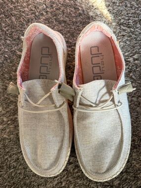 Hey Dude Women's Slip-On Shoes Khaki colored size 7